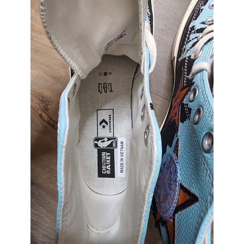 New in Box Converse X Chinatown Market Lakers Championship  Mens 9.5 Womens 11.5 - Picture 7 of 8
